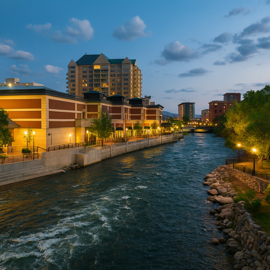 Truckee River - Truckee Riverwalk District - Nevada United States - Rendered - Digital File Digital My Custom Designs PDF