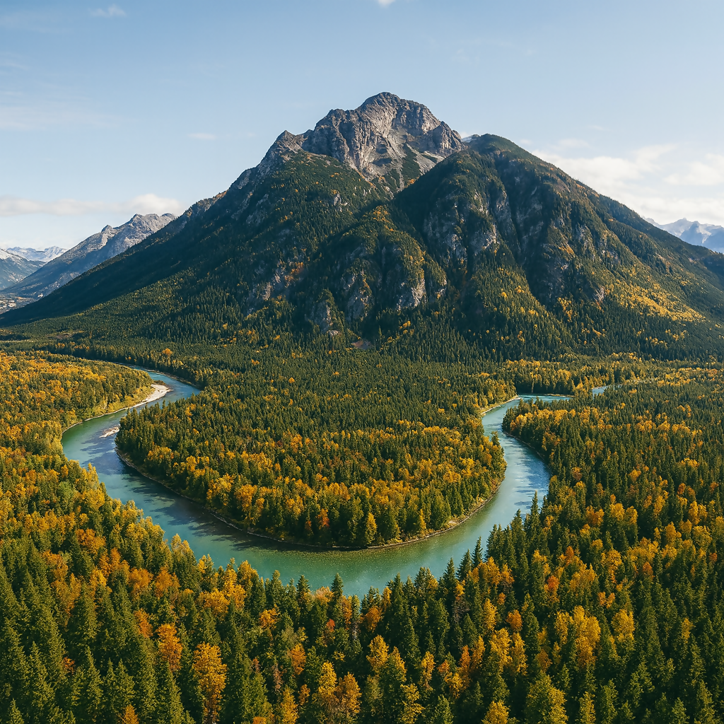 Kimsquit River Valley - Great Bear Rainforest - British Columbia Canada - Rendered - Digital File Digital My Custom Designs PDF