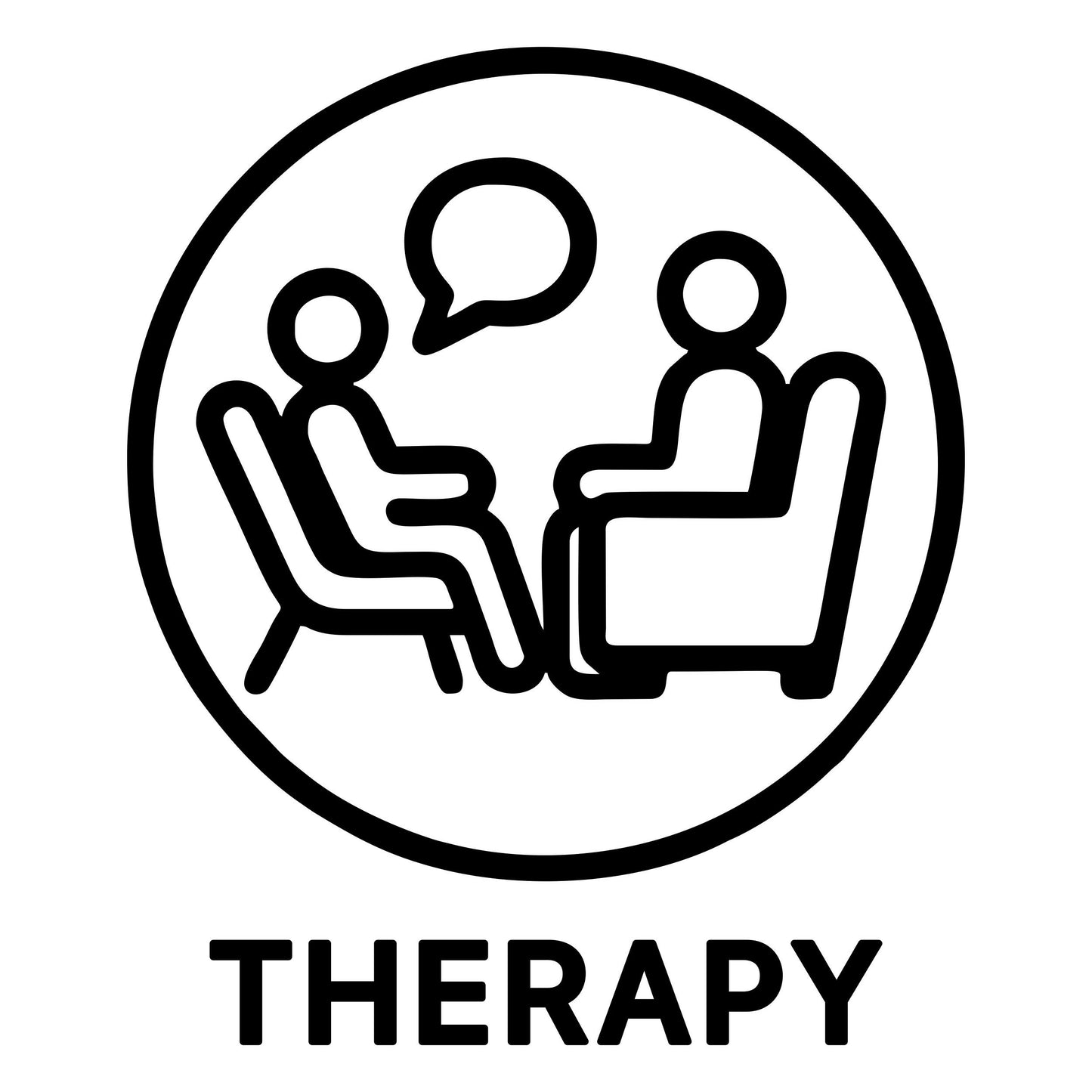 Therapy Badge Design - Digital File - XCS Friendly Digital My Custom Designs PNG