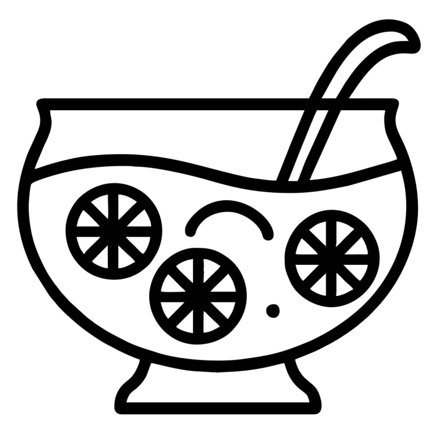 Rum Punch Bowl - Digital File - XCS Friendly Tumbler My Custom Designs PNG