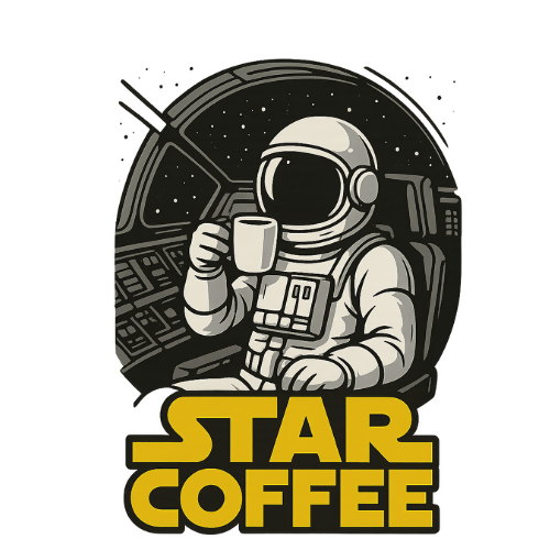 Pop Culture Fandom- Star Coffee - T Shirt Design - Digital File Digital My Custom Designs 300 DPI PNG
