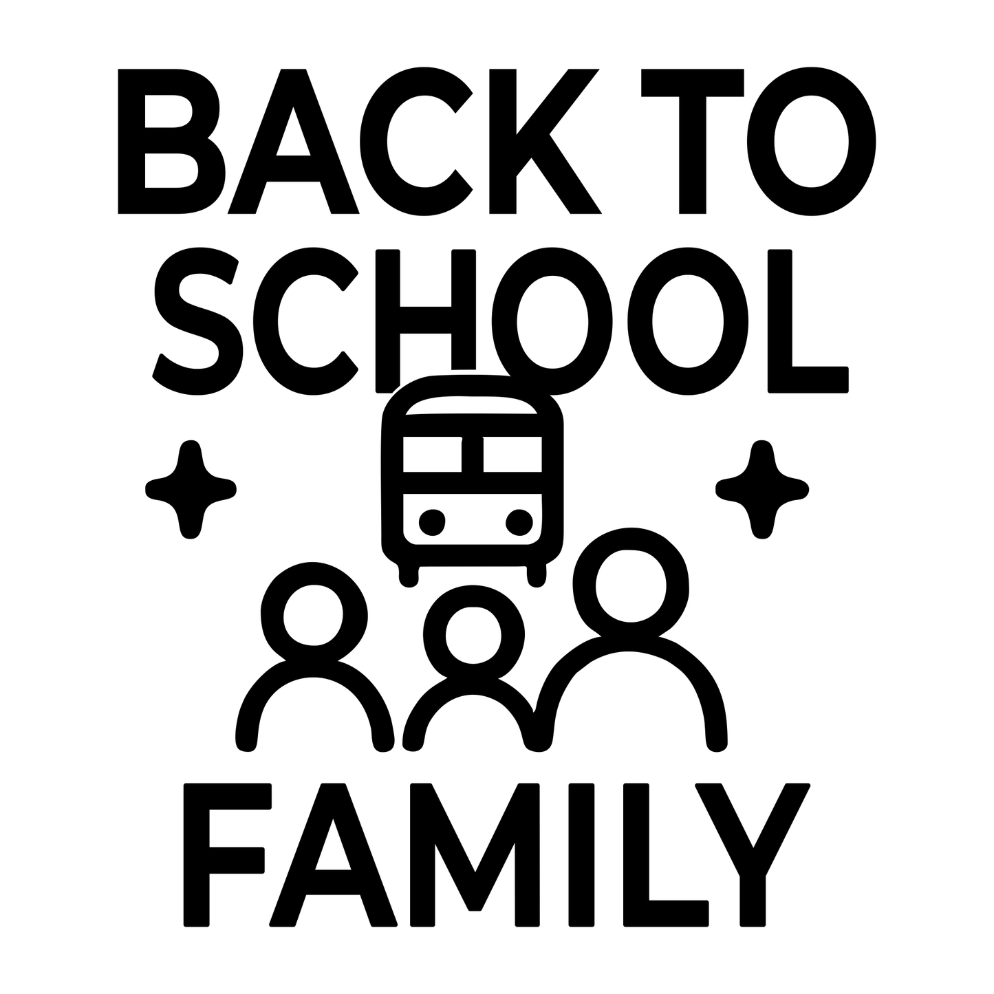 Back To School Family - Digital File - XCS Friendly Tumbler My Custom Designs PNG