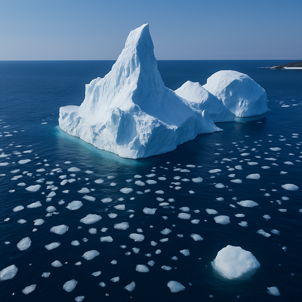 Twillingate Iceberg - Newfoundland and Labrador Canada - Rendered - Digital File Digital My Custom Designs PDF