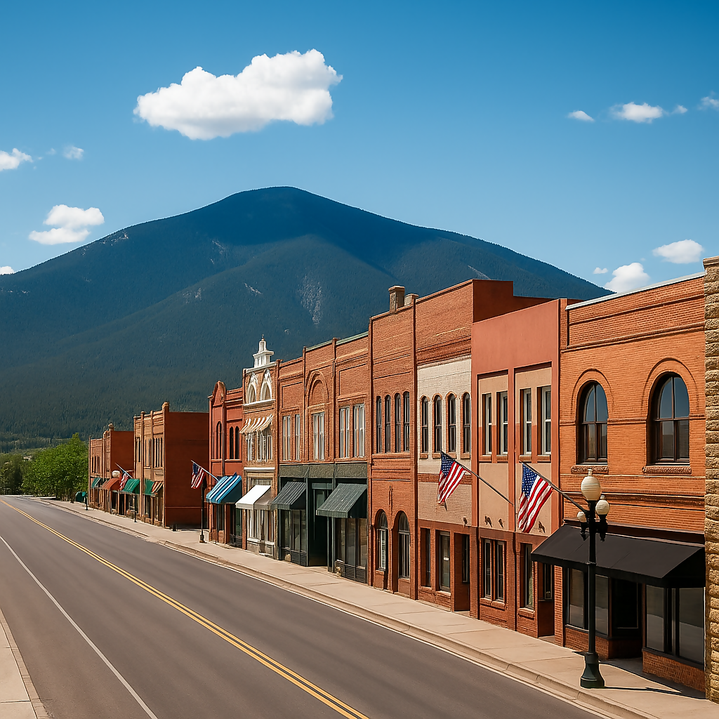 Broadway Avenue Main Street - Red Lodge - Montana United States - Rendered - Digital File Digital My Custom Designs PDF