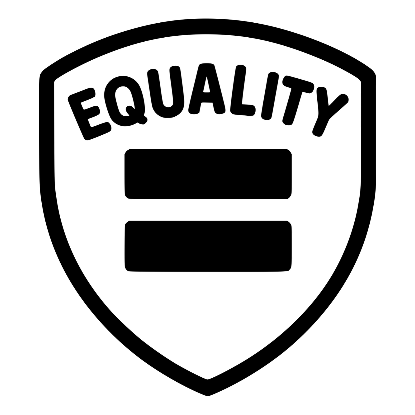 Equality Badge Outline - Digital File - XCS Friendly Digital My Custom Designs PNG