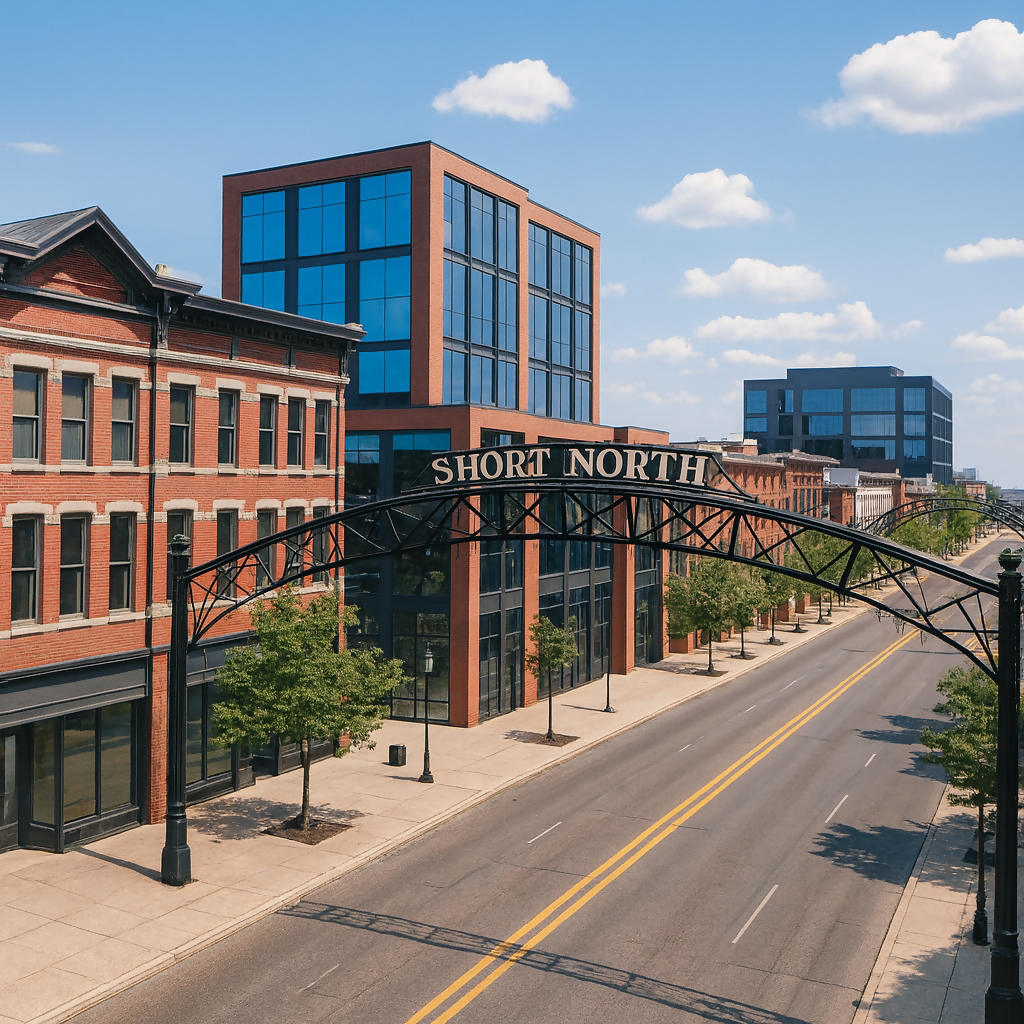 Columbus Short North Arts District - Ohio United States - Rendered - Digital File Digital My Custom Designs PDF