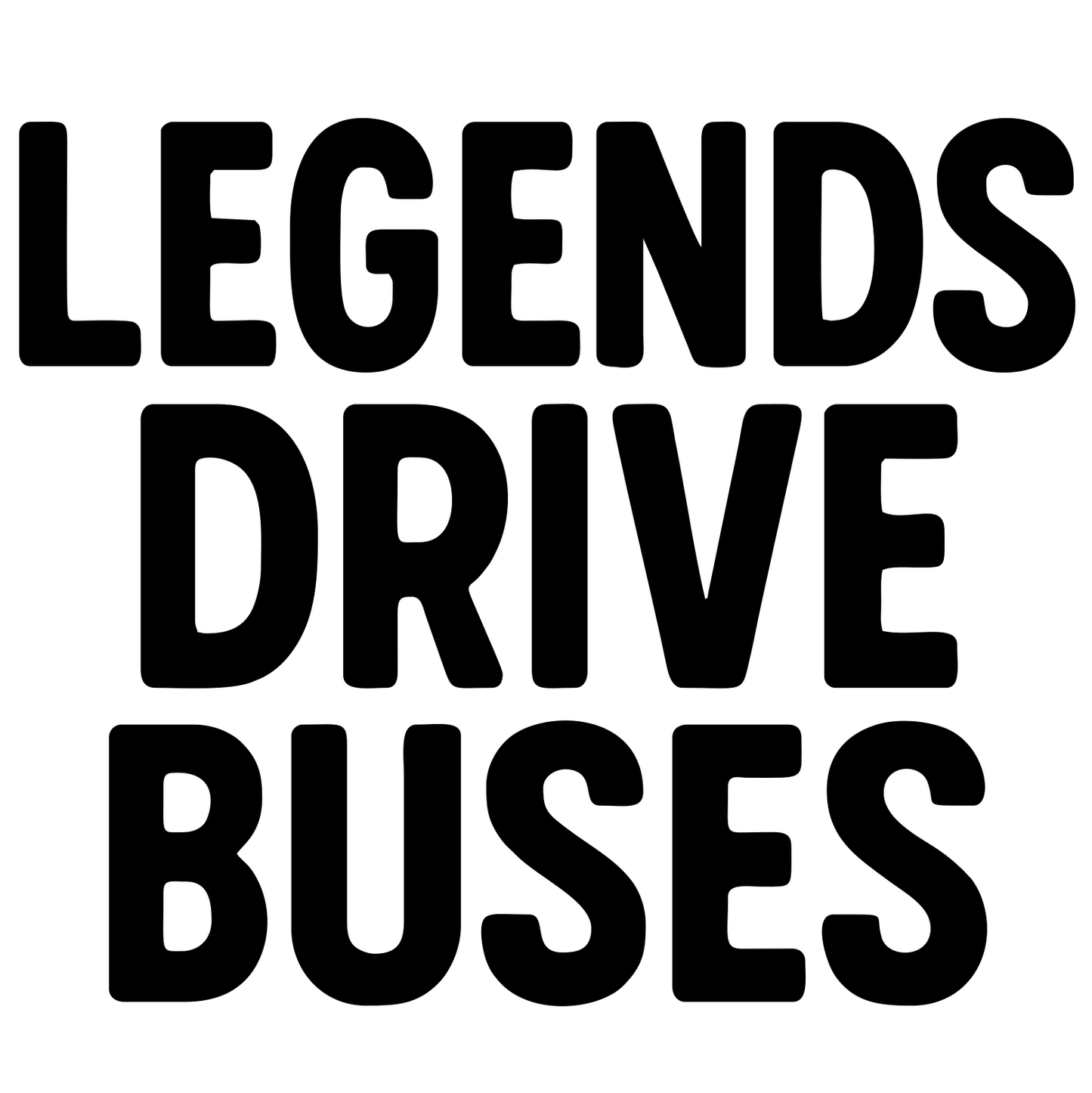Legends Drive Buses - Digital File - XCS Friendly Tumbler My Custom Designs PNG