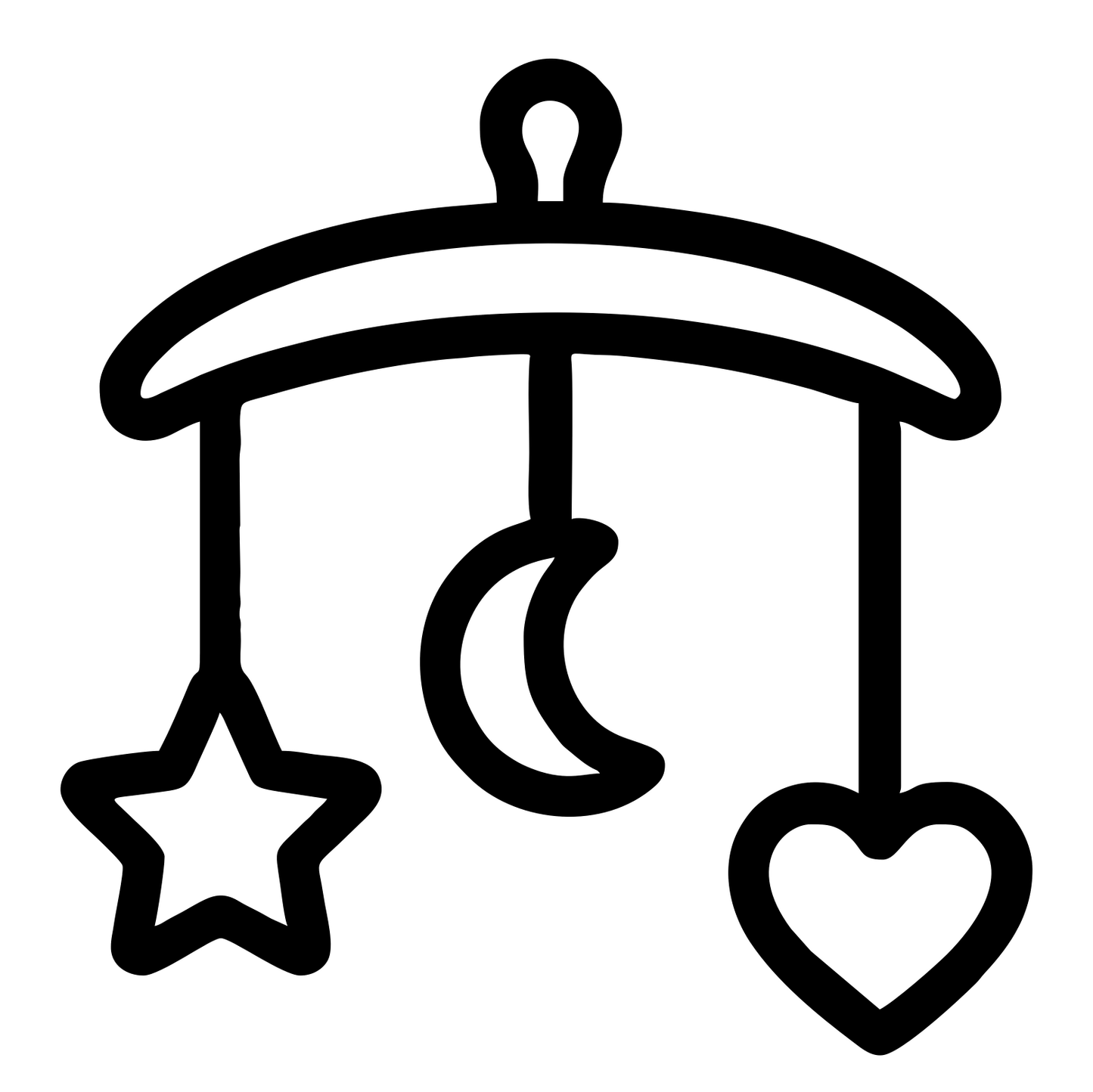 Baby Mobile Sketch - Digital File - XCS Friendly Tumbler My Custom Designs PNG