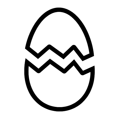 Egg Craked - Digital File - XCS Friendly Digital My Custom Designs PDF