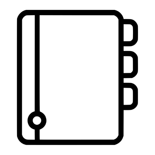 Binder With Tabs - Digital File - XCS Friendly Tumbler My Custom Designs PNG