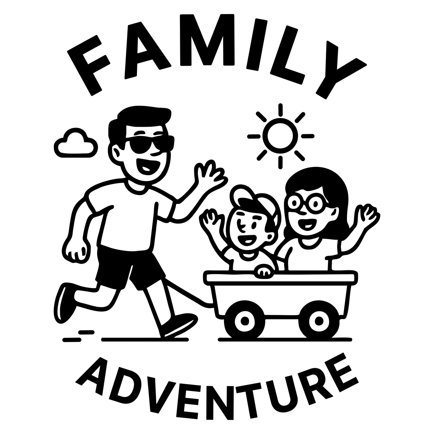 Family Adventure - Digital File - XCS Friendly Digital My Custom Designs PNG