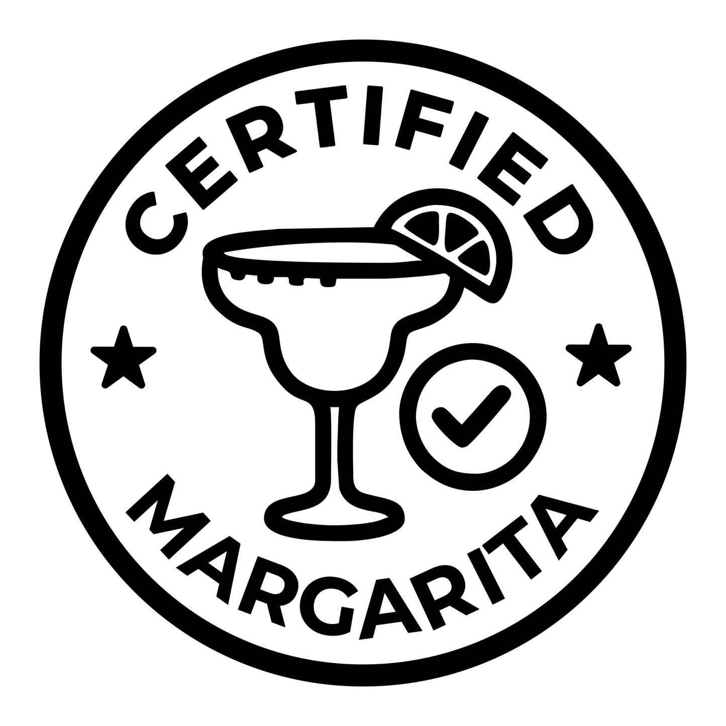 Certified Margarita Maker- Digital File - XCS Friendly Tumbler My Custom Designs PNG