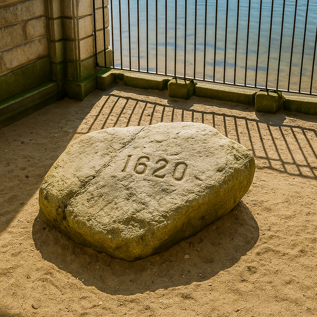 Plymouth Rock - Plymouth - Massachusetts United States - Rendered - Digital File Digital My Custom Designs PDF