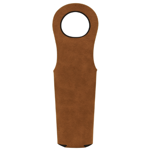 Engravable Wine bag - Rustic to Gold - Luxury Leatherette My Custom Designs