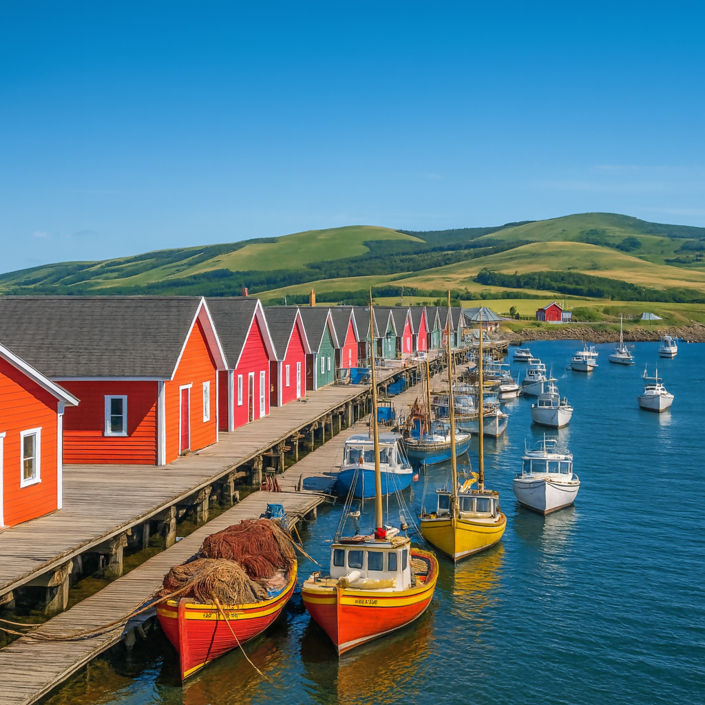 Victoria-by-the-Sea- Prince Edward Island Canada - Rendered - Digital File Digital My Custom Designs PDF