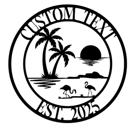 Paradise 2 - Metal Signs/ Home Decor - Digital File Digital My Custom Designs ZIP File