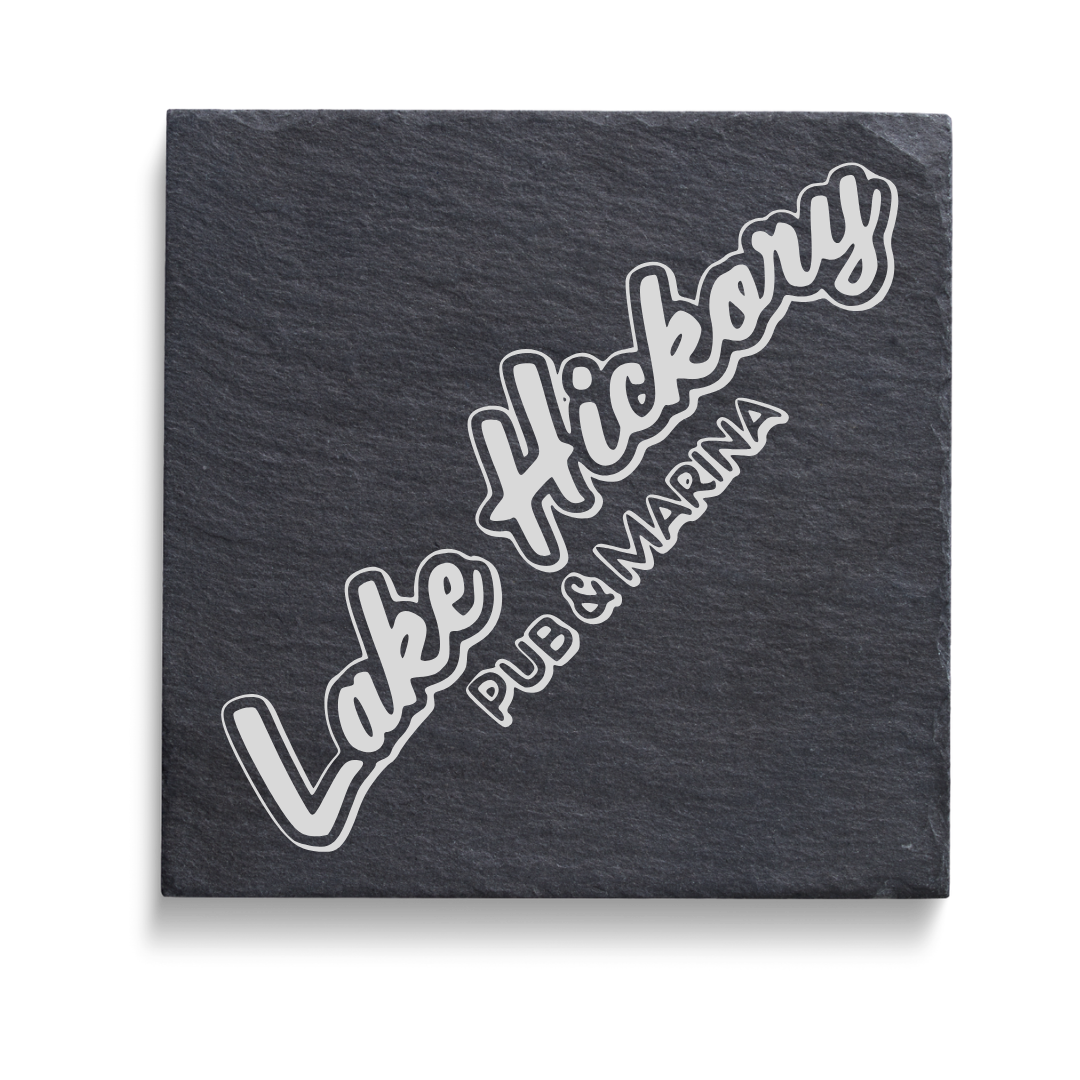 Lake Hickory Slate Coaster Coaster My Custom Designs 2 Square