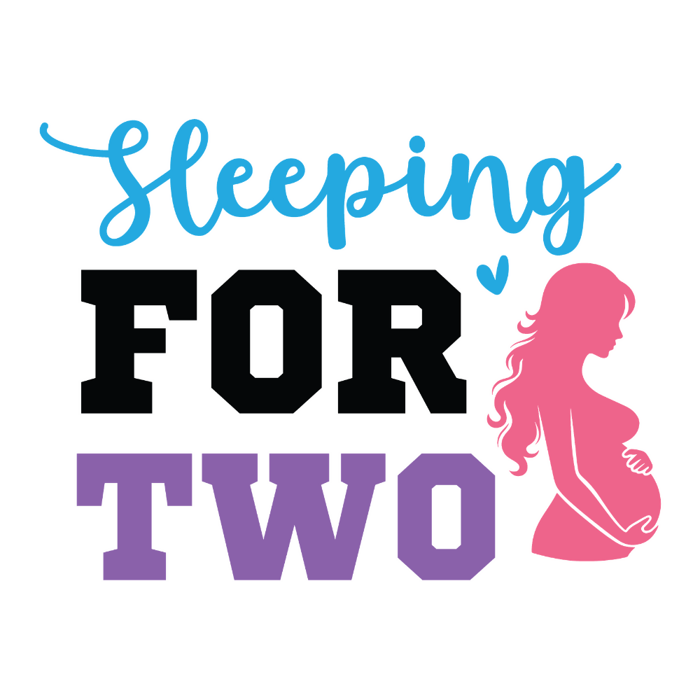Sleeping for Two - Baby - T Shirt Designs - Digital File Digital My Custom Designs ZIP File
