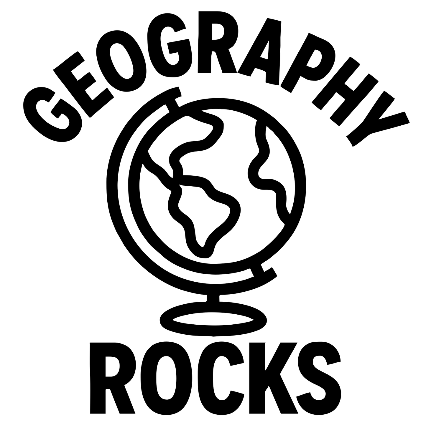 Funny Geography Rocks - Digital File - XCS Friendly Tumbler My Custom Designs PNG