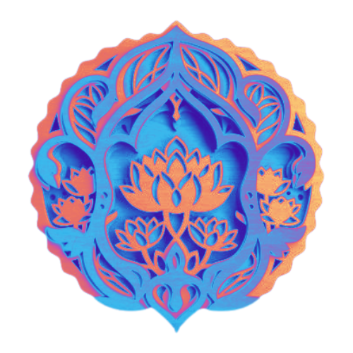 Layered Mandala Wall Art decoration My Custom Designs Coral