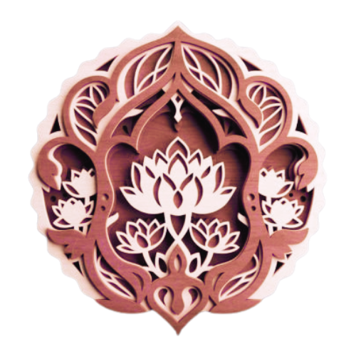 Layered Mandala Wall Art decoration My Custom Designs Pink