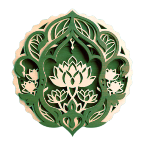Layered Mandala Wall Art decoration My Custom Designs Green