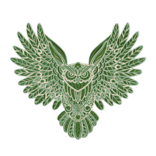 Layered Owl Wall Art decoration My Custom Designs