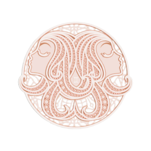 Layered Zodiac Wall Art Gemini decoration My Custom Designs Off White 12"
