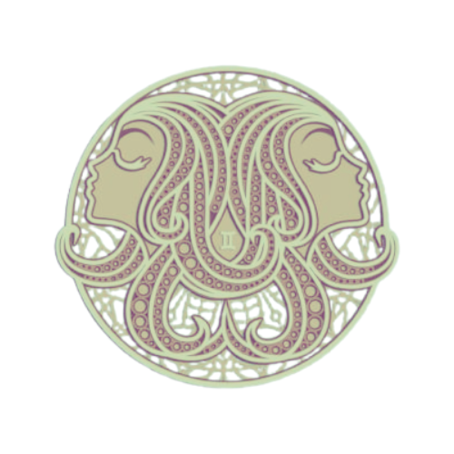 Layered Zodiac Wall Art Gemini decoration My Custom Designs sage 12"