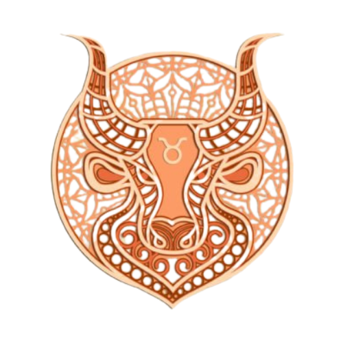Layered Zodiac Wall Art Taurus decoration My Custom Designs Off White 12"