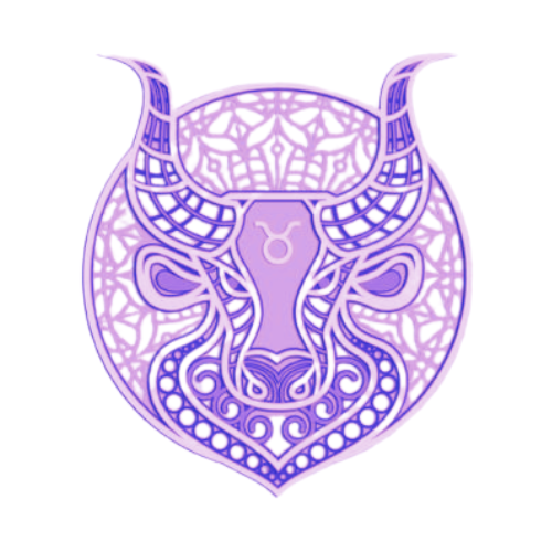 Layered Zodiac Wall Art Taurus decoration My Custom Designs Purple 12"