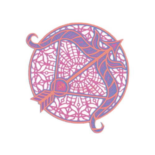 Layered Zodiac Wall Art Sagittarius decoration My Custom Designs Cotton Candy 12"