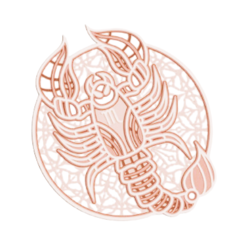 Layered Zodiac Wall Art Scorpio decoration My Custom Designs Off White 12"