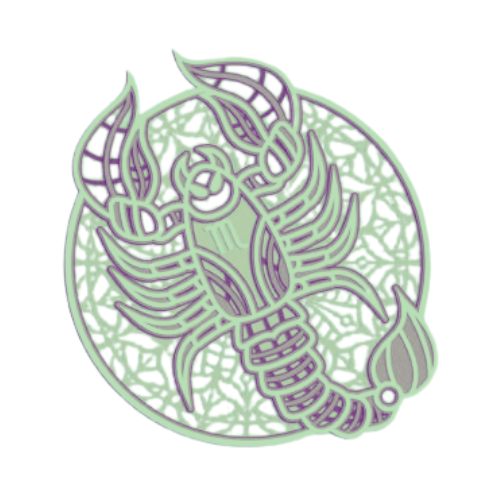 Layered Zodiac Wall Art Scorpio decoration My Custom Designs Teal 12"