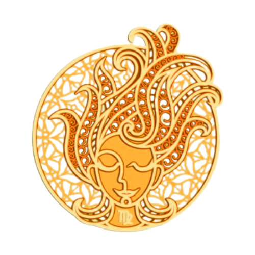 Layered Zodiac Wall Art Virgo decoration My Custom Designs Hide 12"