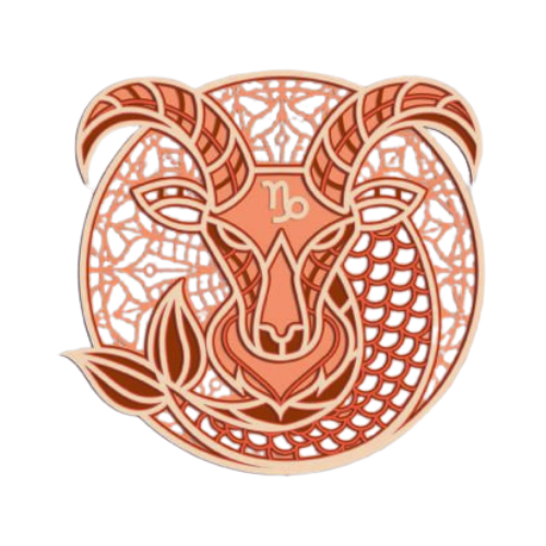 Layered Zodiac Wall Art Capricorn decoration My Custom Designs Cotton Candy 12"