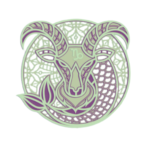 Layered Zodiac Wall Art Capricorn decoration My Custom Designs sage 12"