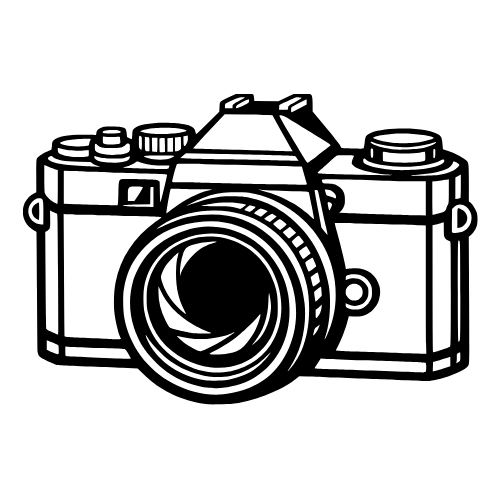 Vintage Camera Sketch - Vector Graphics - Digital File