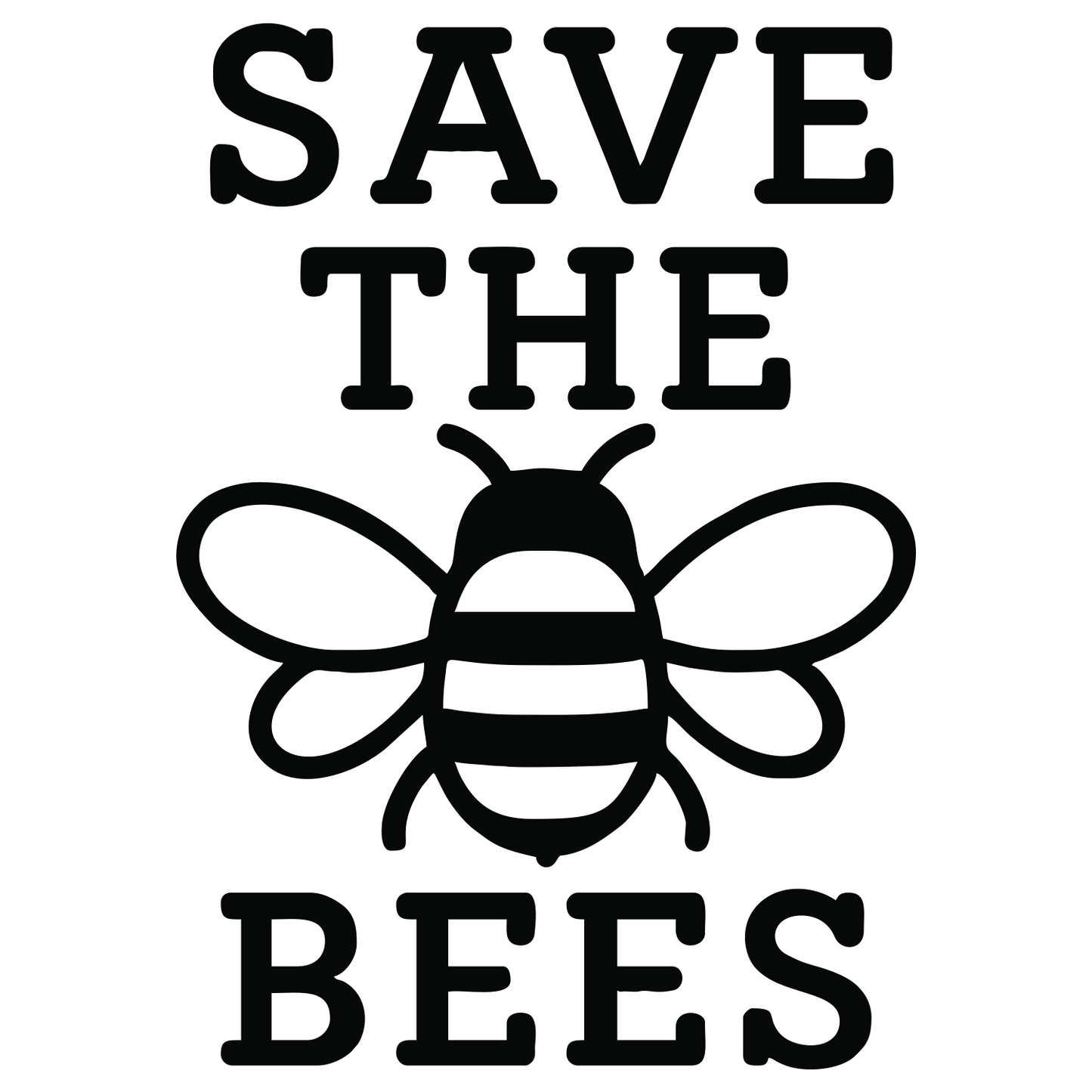 Save the Bees Design - Digital File - XCS Friendly Digital My Custom Designs PNG