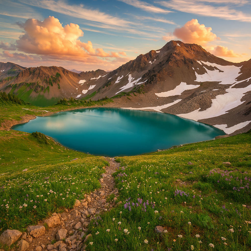 Olympic Mountains - Olympic National Park - Washington United States - Rendered - Digital File Digital My Custom Designs PDF