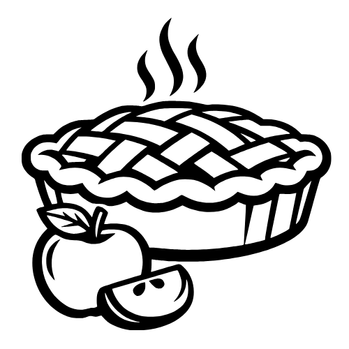 Apple Pie Design - Vector Graphics - Digital File