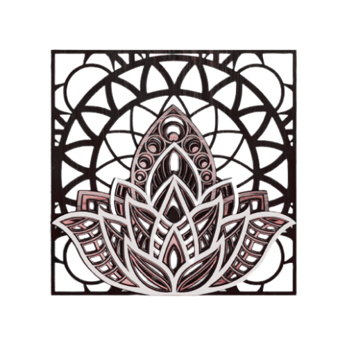 Layered Mandala Square Wall Décor decoration My Custom Designs