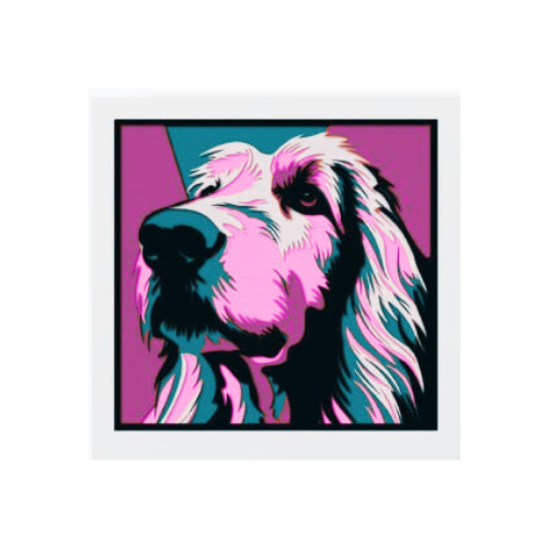 Custom Dog Retriever Shadow box w/ LED Option My Custom Designs Pink Included 12"