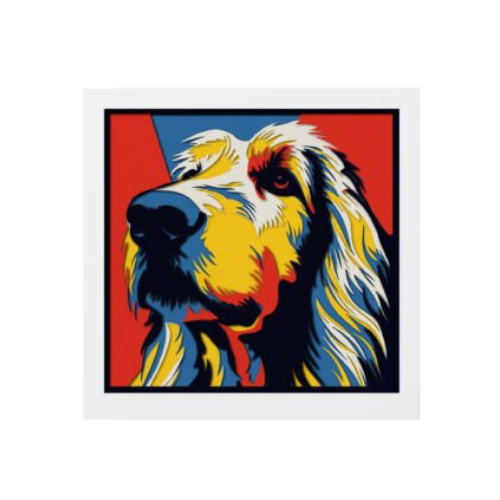 Custom Dog Retriever Shadow box w/ LED Option My Custom Designs Yellow Included 12"