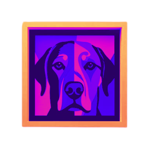 Custom Layered Dog Labrador Shadow box w/ LED Option My Custom Designs Hot Pink Included 12"