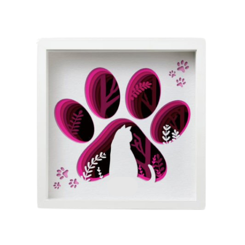 Custom Cat / Dog Layered Shadow Box decoration My Custom Designs