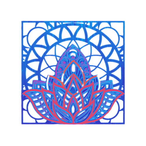 Layered Mandala Square Wall Décor decoration My Custom Designs Coral 12"