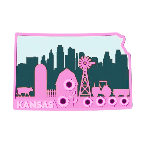 Layered State Kansas Home Décor decoration My Custom Designs
