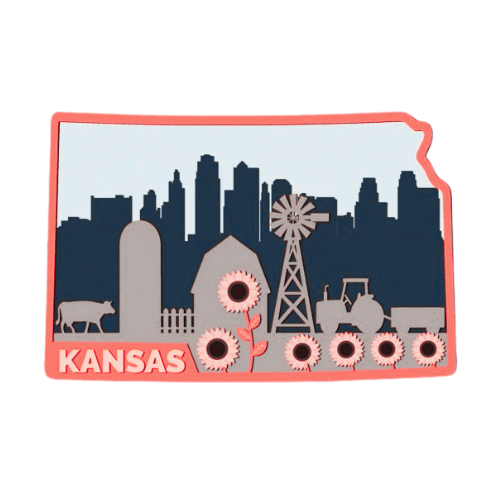 Layered State Kansas Home Décor decoration My Custom Designs