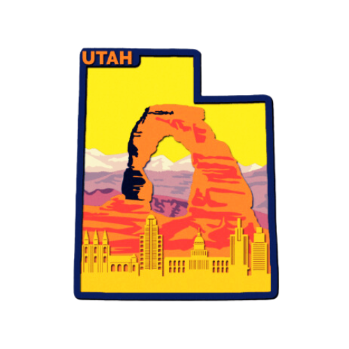 Layered State Utah Home Décor decoration My Custom Designs